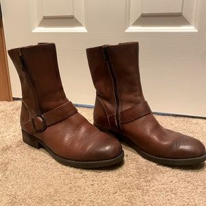 Born leather mid calf boot